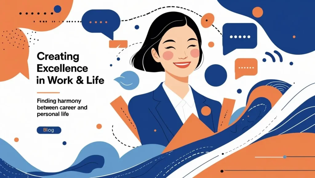 A picture depicting blogs on excellence in work & life - Harmony in career & life.